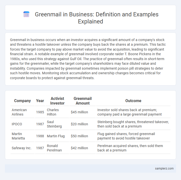 Greenmail in Business: Definition and Examples Explained