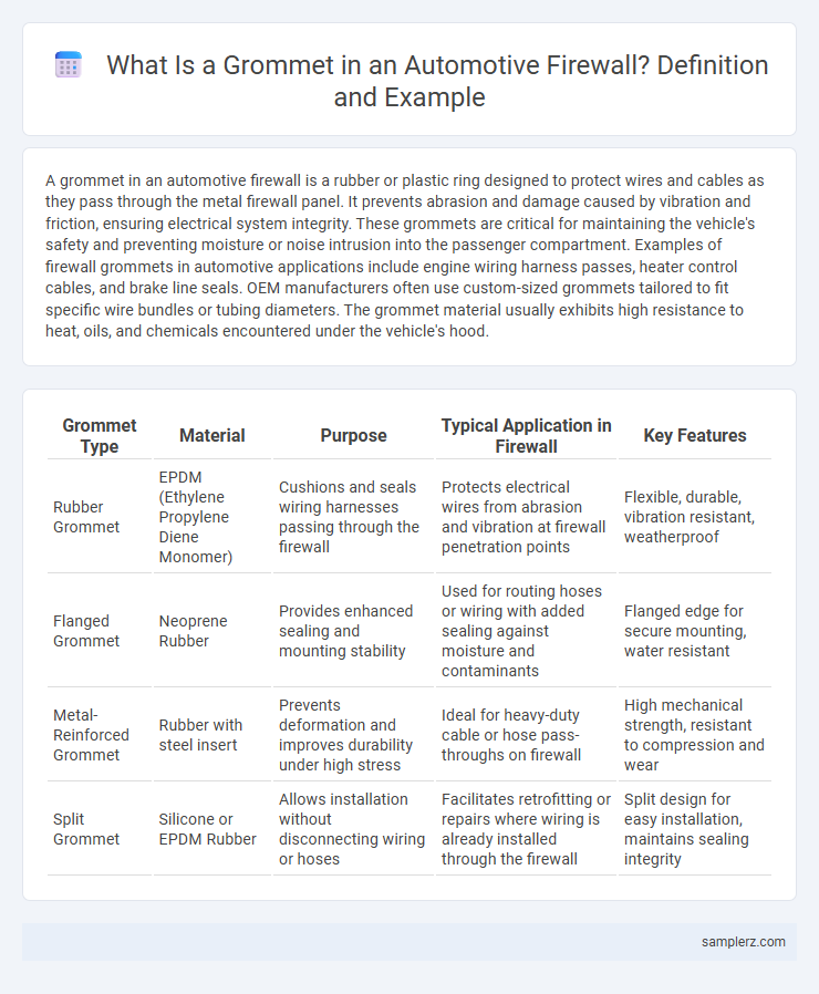 What Is a Grommet in an Automotive Firewall? Definition and Example