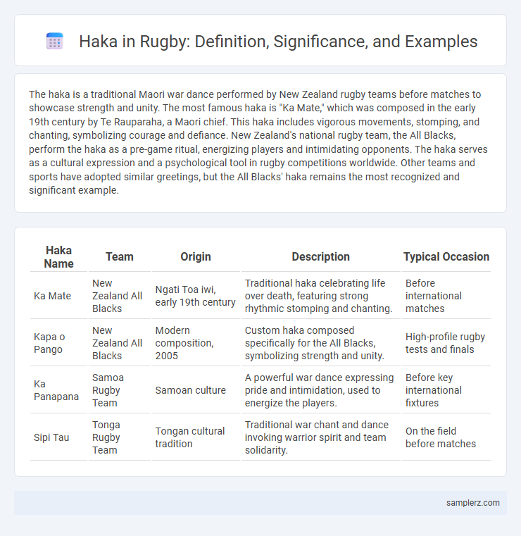 Haka in Rugby: Definition, Significance, and Examples