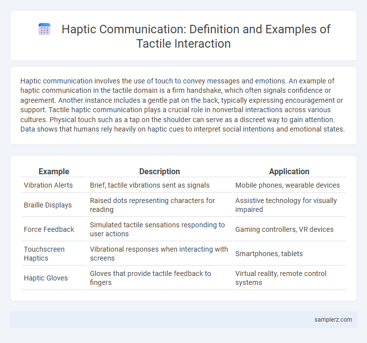 Haptic Communication: Definition and Examples of Tactile Interaction
