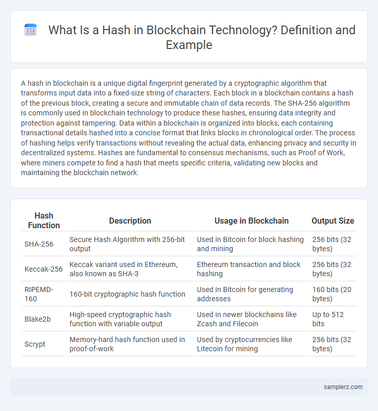 What Is a Hash in Blockchain Technology? Definition and Example