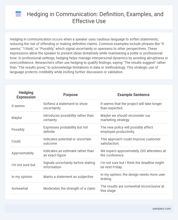 Hedging in Communication: Definition, Examples, and Effective Use