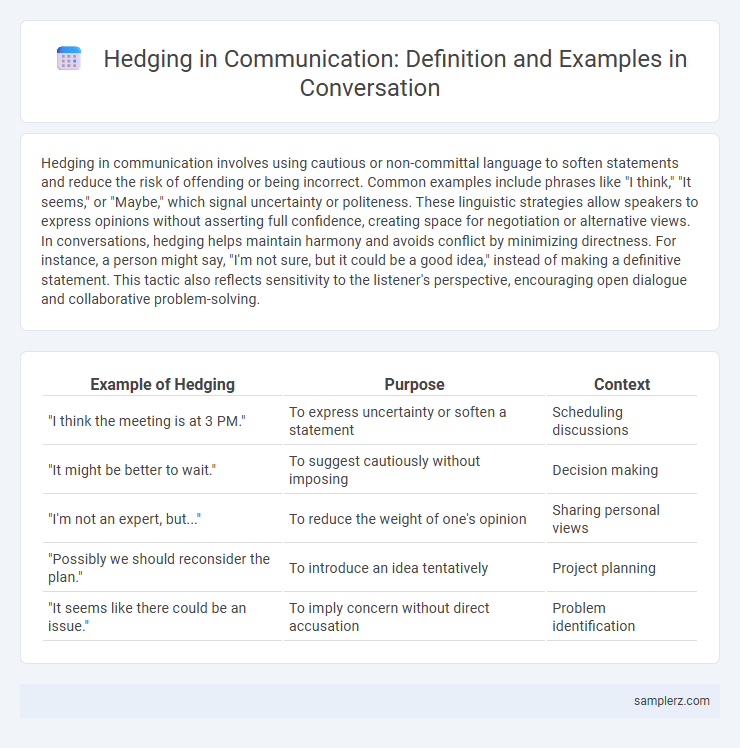 Hedging in Communication: Definition and Examples in Conversation