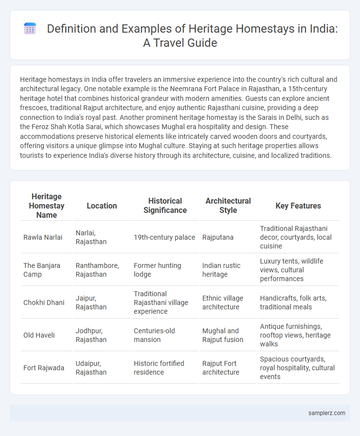 Definition and Examples of Heritage Homestays in India: A Travel Guide