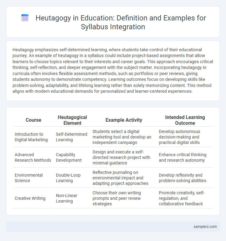 Heutagogy in Education: Definition and Examples for Syllabus Integration