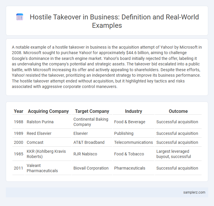 Hostile Takeover in Business: Definition and Real-World Examples