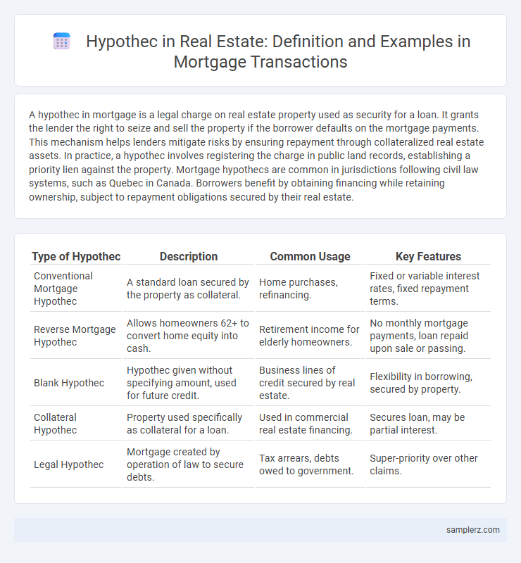 Hypothec in Real Estate: Definition and Examples in Mortgage Transactions