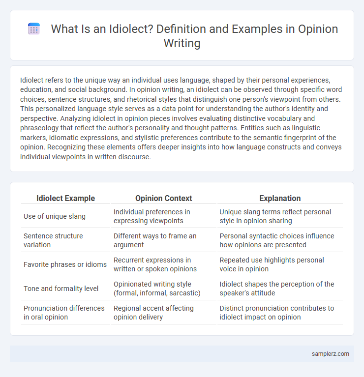 What Is an Idiolect? Definition and Examples in Opinion Writing