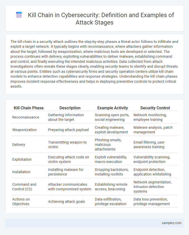 Kill Chain in Cybersecurity: Definition and Examples of Attack Stages