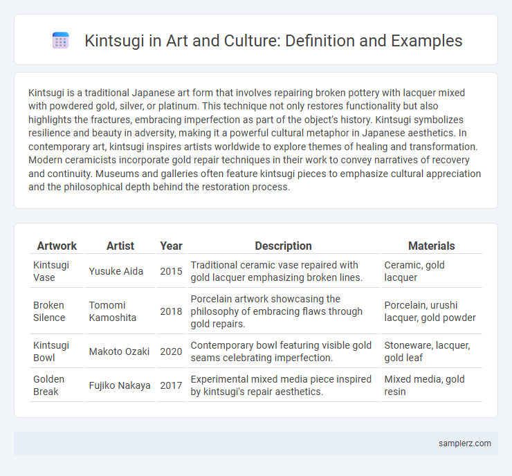 Kintsugi in Art and Culture: Definition and Examples