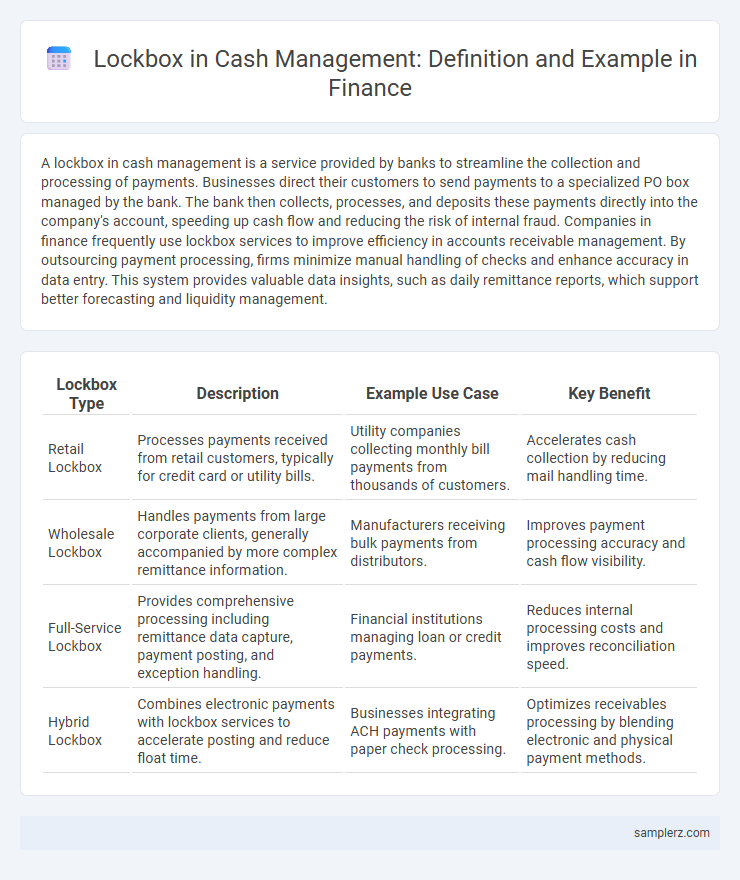 Lockbox in Cash Management: Definition and Example in Finance