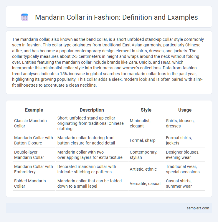 Mandarin Collar in Fashion: Definition and Examples