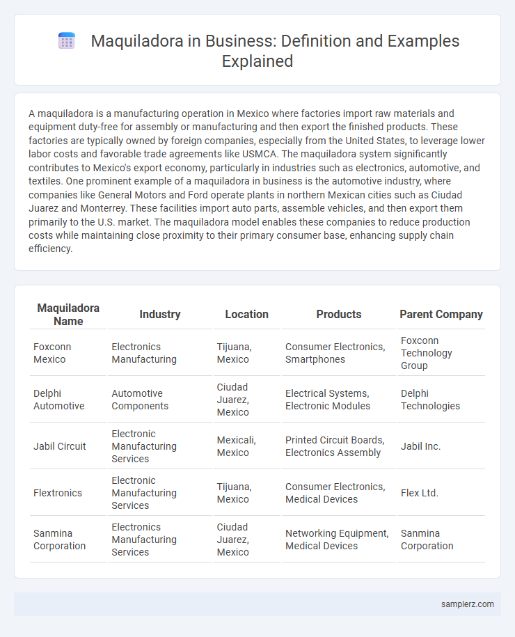 Maquiladora in Business: Definition and Examples Explained
