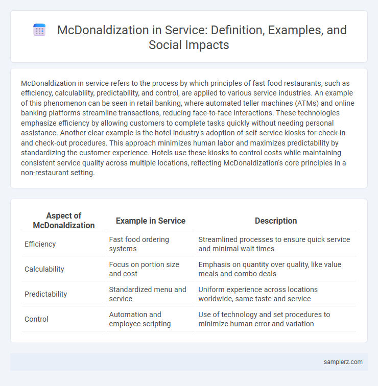 McDonaldization in Service: Definition, Examples, and Social Impacts