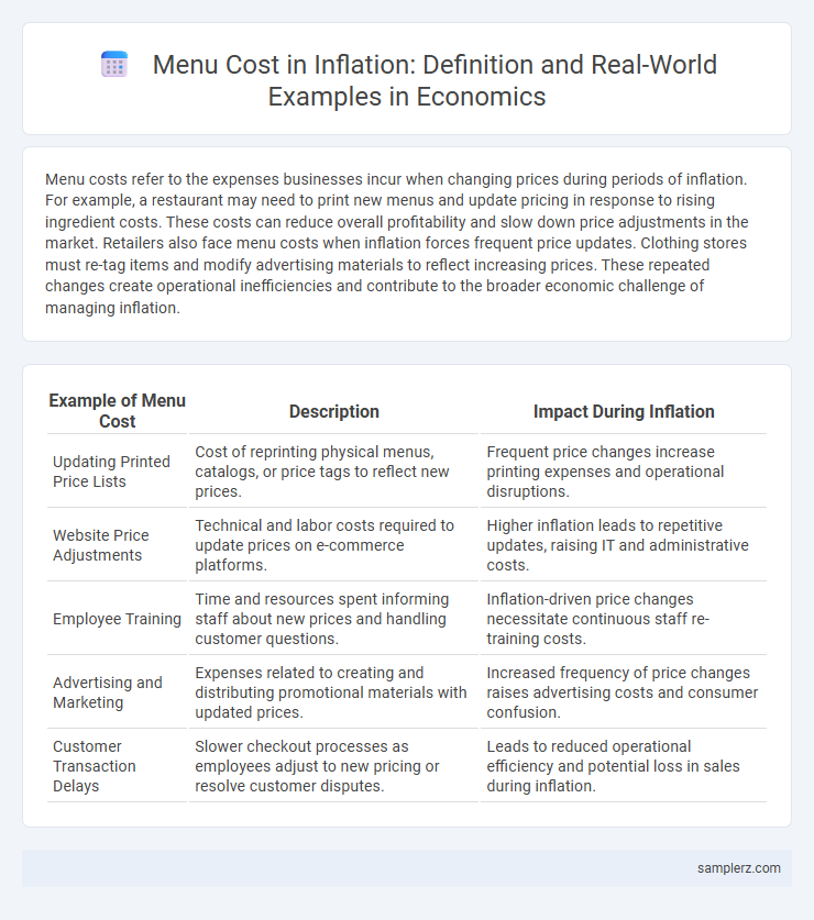 Menu Cost in Inflation: Definition and Real-World Examples in Economics