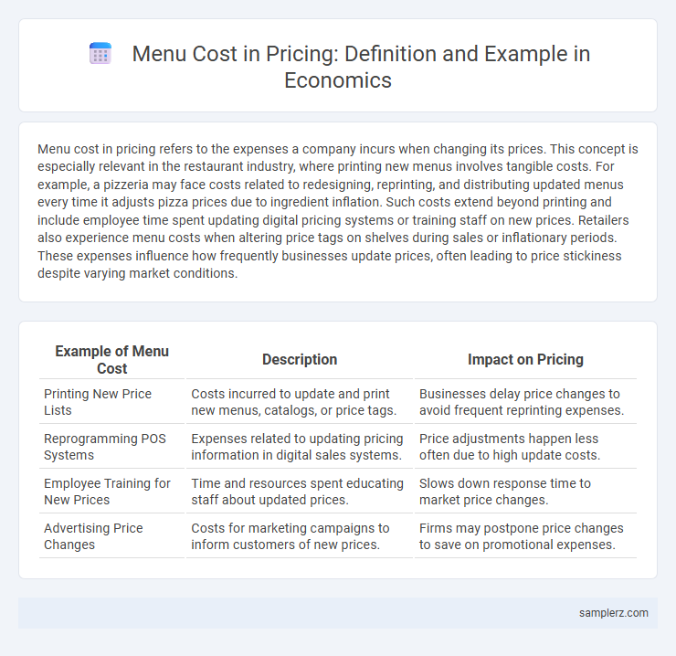 Menu Cost in Pricing: Definition and Example in Economics