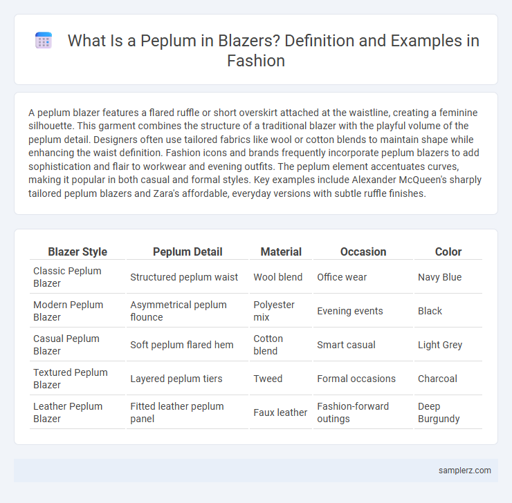 What Is a Peplum in Blazers? Definition and Examples in Fashion
