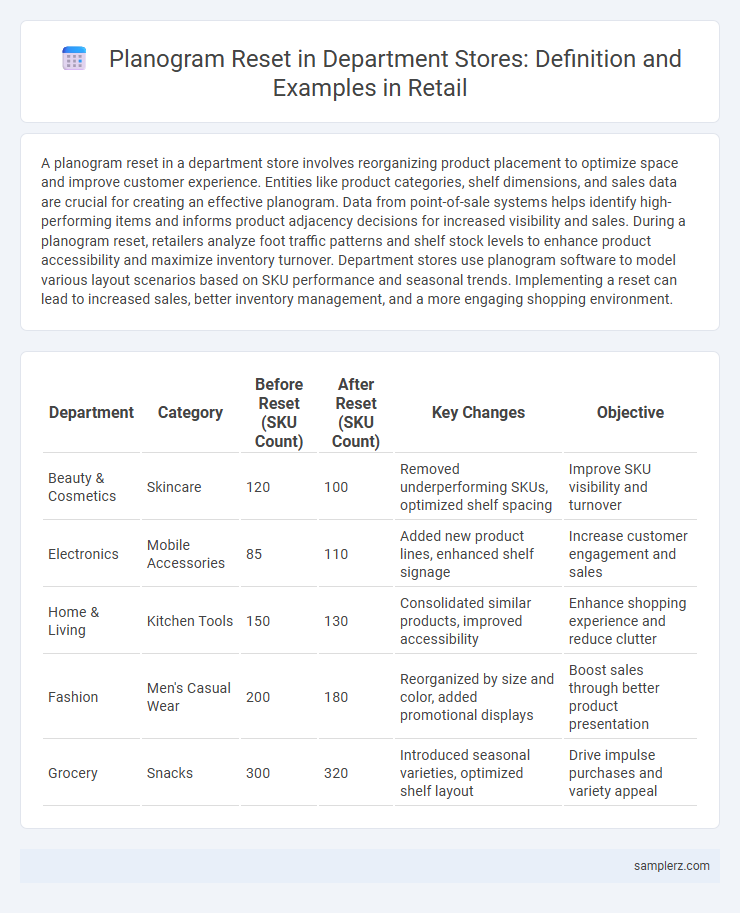 Planogram Reset in Department Stores: Definition and Examples in Retail