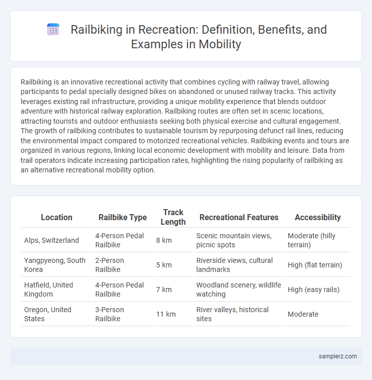 Railbiking in Recreation: Definition, Benefits, and Examples in Mobility