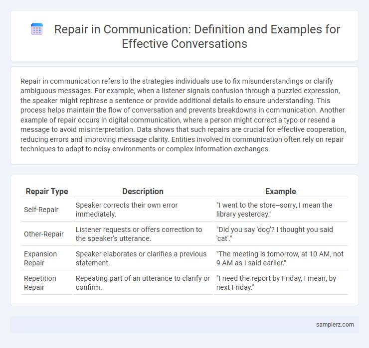 Repair in Communication: Definition and Examples for Effective Conversations