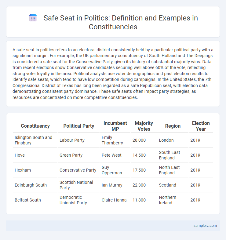 Safe Seat in Politics: Definition and Examples in Constituencies