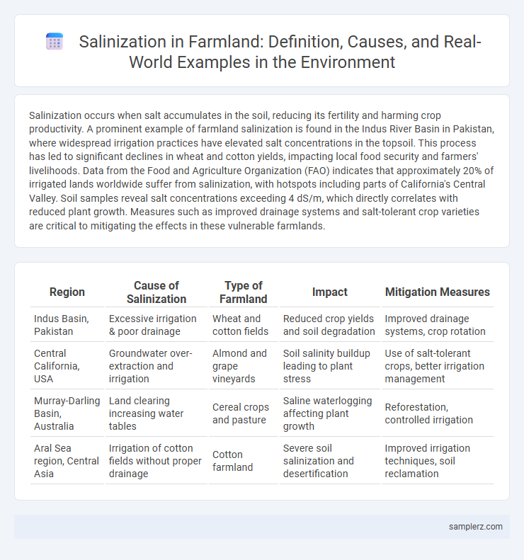 Salinization in Farmland: Definition, Causes, and Real-World Examples in the Environment