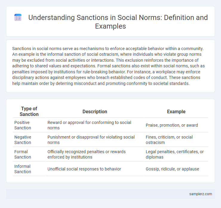 Understanding Sanctions in Social Norms: Definition and Examples