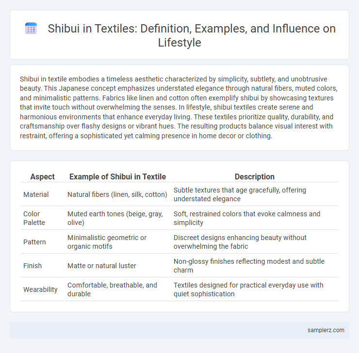 Shibui in Textiles: Definition, Examples, and Influence on Lifestyle
