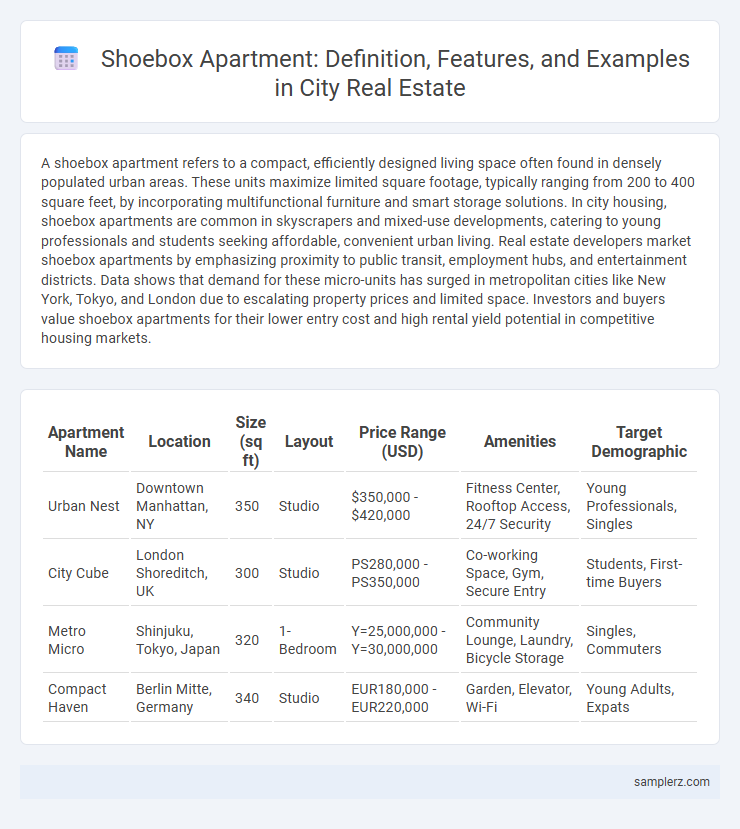 Shoebox Apartment: Definition, Features, and Examples in City Real Estate