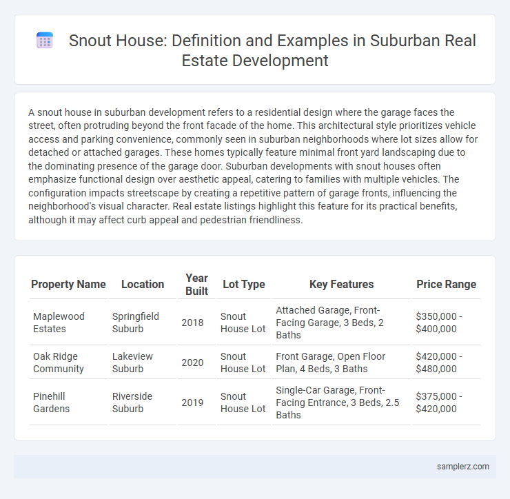 Snout House: Definition and Examples in Suburban Real Estate Development