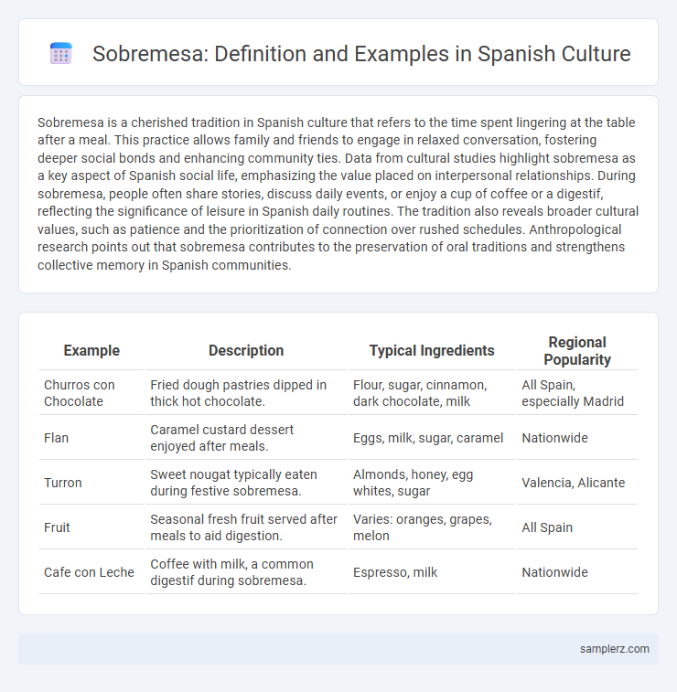 Sobremesa: Definition and Examples in Spanish Culture
