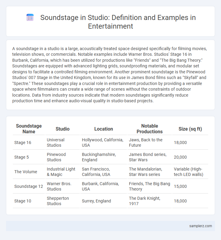 Soundstage in Studio: Definition and Examples in Entertainment