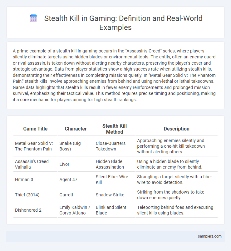 Stealth Kill in Gaming: Definition and Real-World Examples
