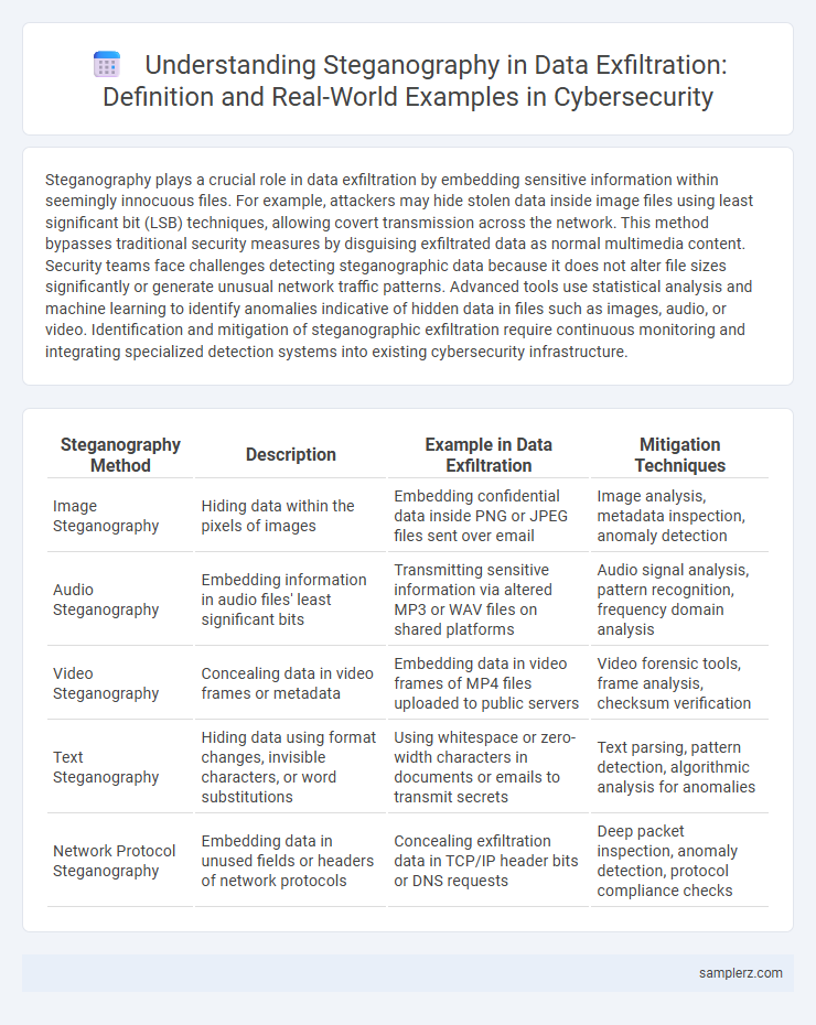 Understanding Steganography in Data Exfiltration: Definition and Real-World Examples in Cybersecurity