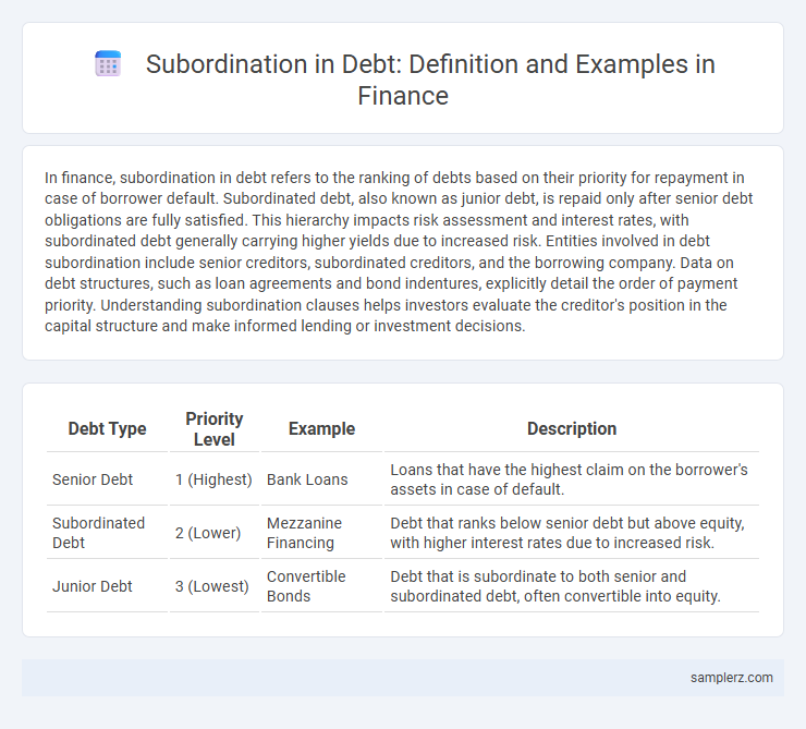 Subordination in Debt: Definition and Examples in Finance