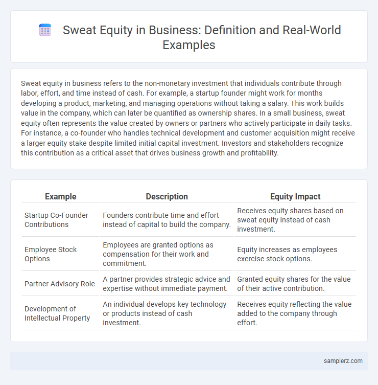 Sweat Equity in Business: Definition and Real-World Examples