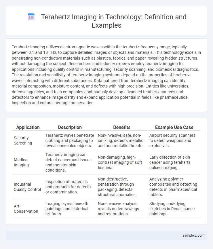 Terahertz Imaging in Technology: Definition and Examples