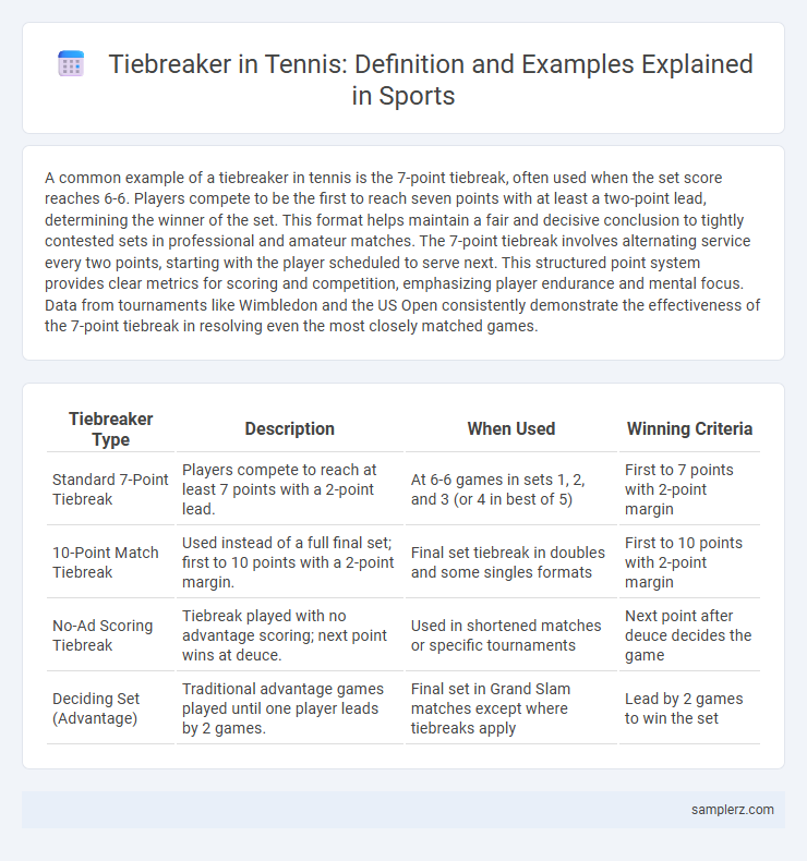Tiebreaker in Tennis: Definition and Examples Explained in Sports