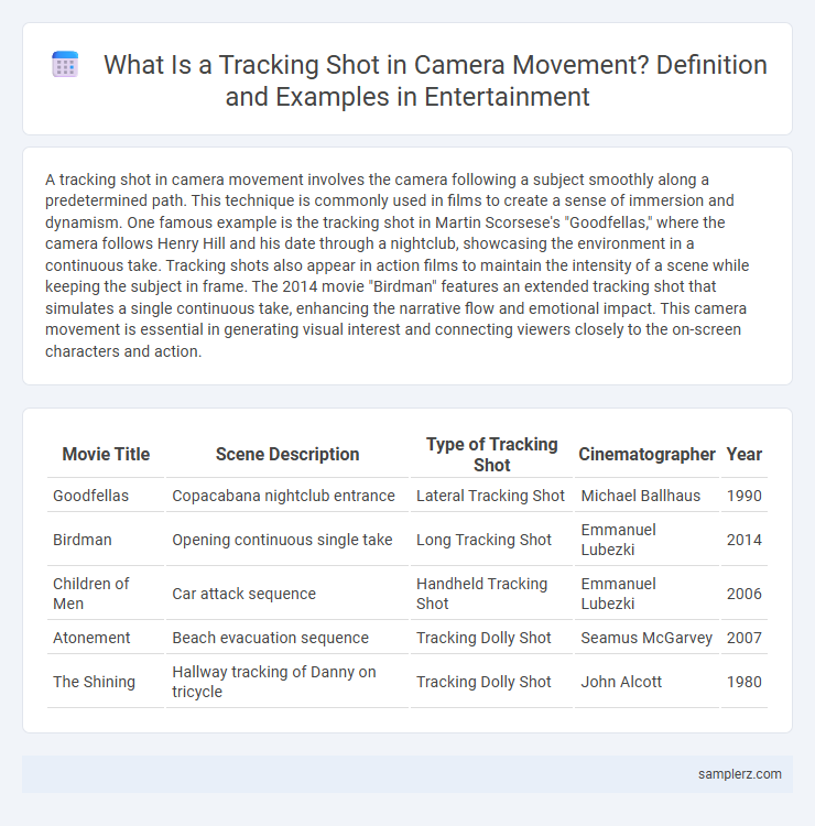 What Is a Tracking Shot in Camera Movement? Definition and Examples in Entertainment