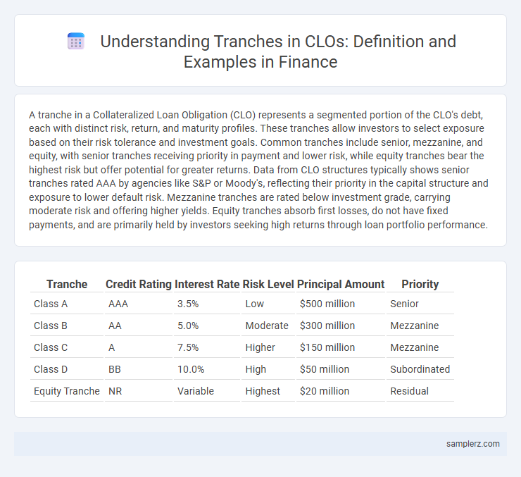 Understanding Tranches in CLOs: Definition and Examples in Finance