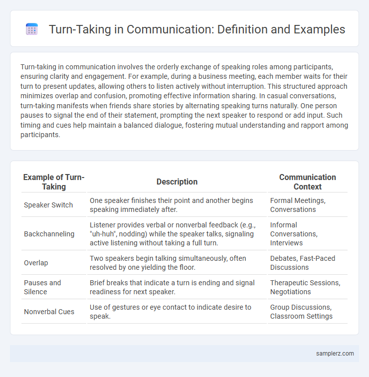 Turn-Taking in Communication: Definition and Examples