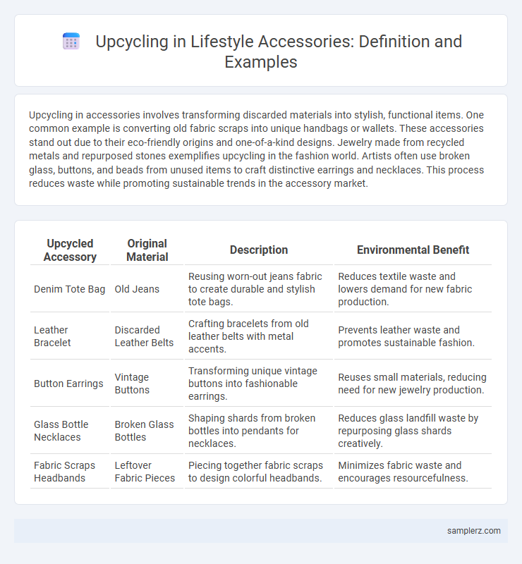 Upcycling in Lifestyle Accessories: Definition and Examples