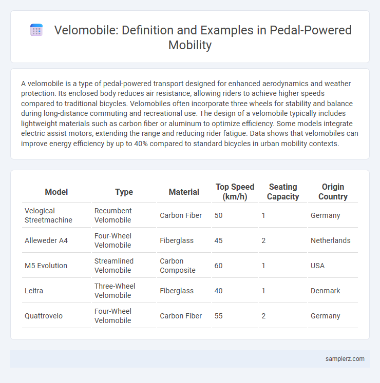 Velomobile: Definition and Examples in Pedal-Powered Mobility