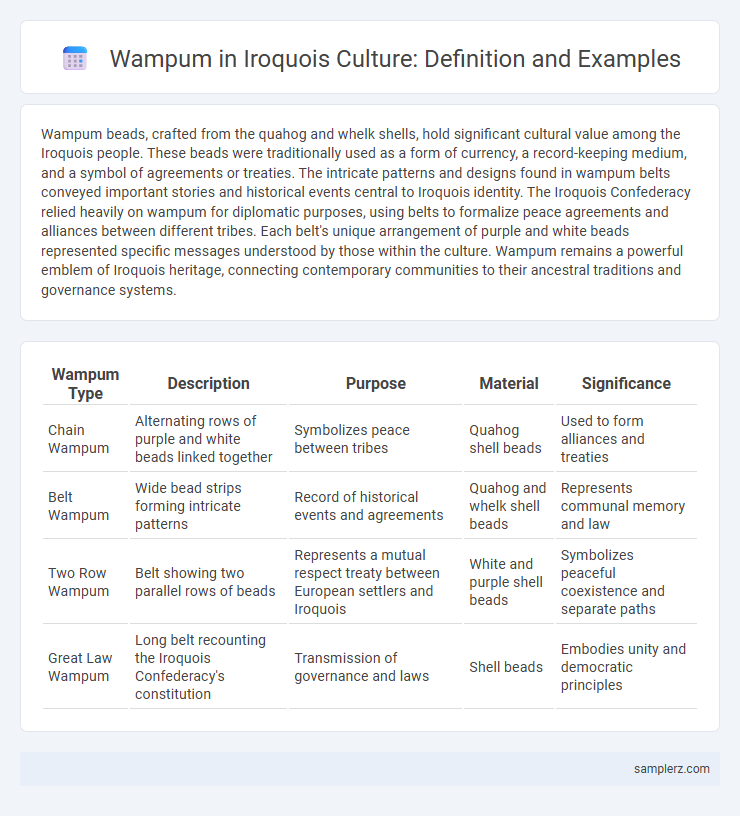 Wampum in Iroquois Culture: Definition and Examples