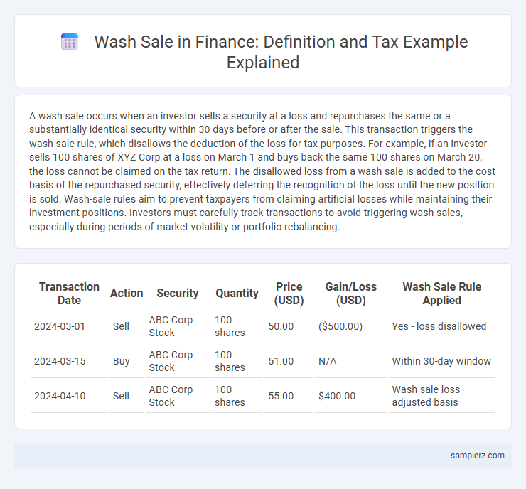 Wash Sale in Finance: Definition and Tax Example Explained