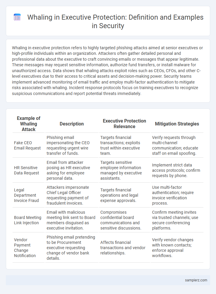 Whaling in Executive Protection: Definition and Examples in Security