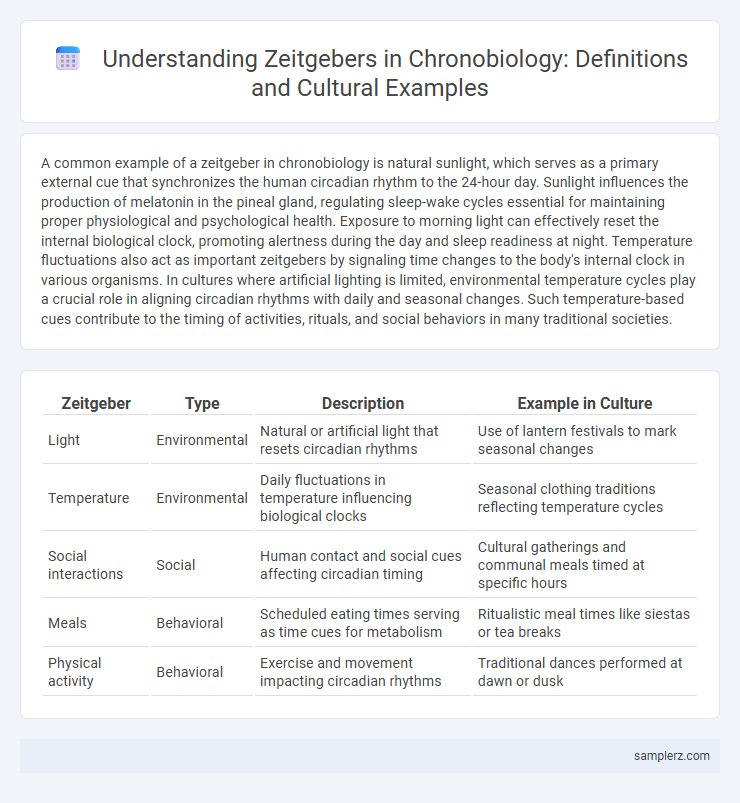 Understanding Zeitgebers in Chronobiology: Definitions and Cultural Examples