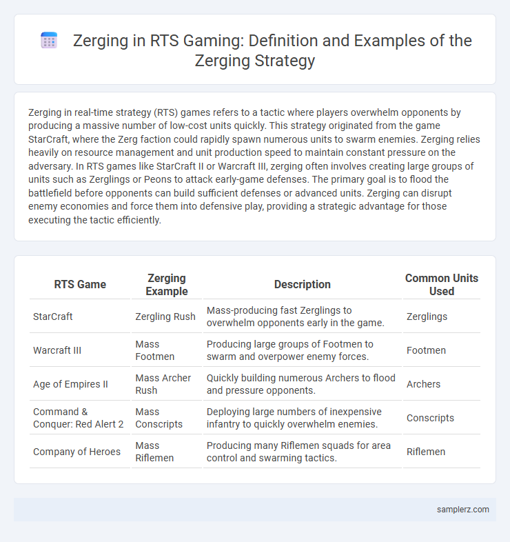 Zerging in RTS Gaming: Definition and Examples of the Zerging Strategy