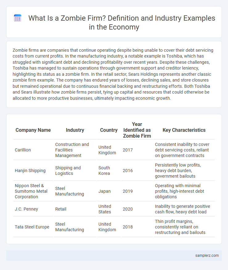 What Is a Zombie Firm? Definition and Industry Examples in the Economy