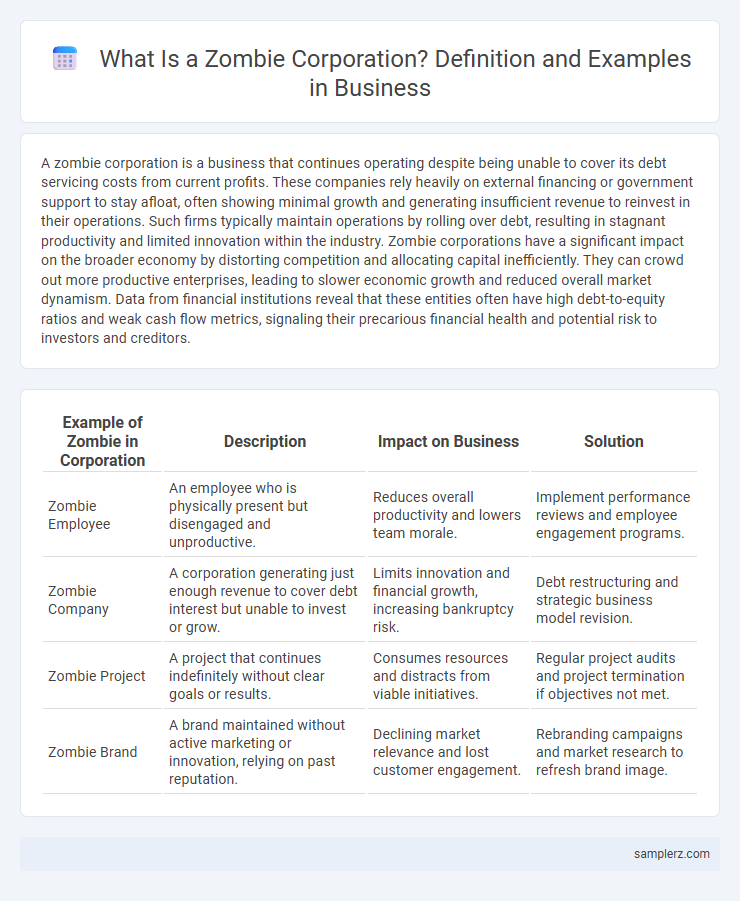 What Is a Zombie Corporation? Definition and Examples in Business